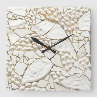 Carrée Horloge en mosaïque