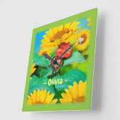 Carrée horloge enfant (Angle)