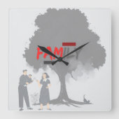 Carrée horloge familiale (Recto)