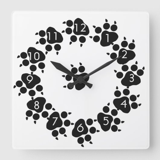 Carrée Horloge Feets (Recto)