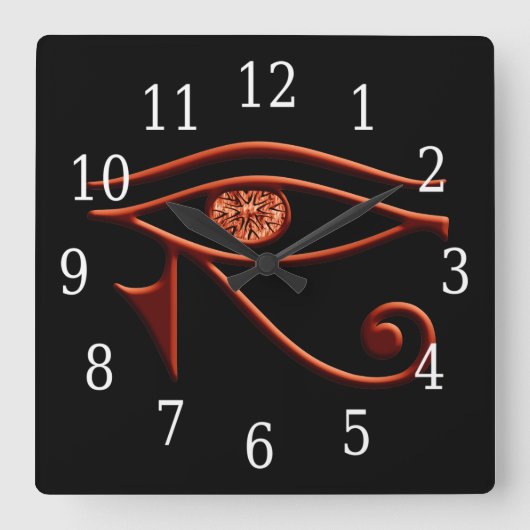 Carrée Horloge Fière De L'Oeil D'Horus (Recto)