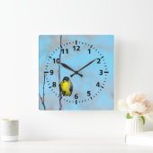 Carrée Horloge - Finition jaune (Maison)