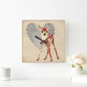 Carrée Horloge florale (Maison)