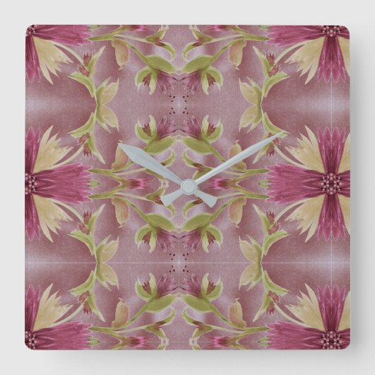 Carrée Horloge florale de Bourgogne (Recto)