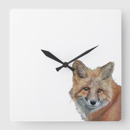 Carrée Horloge Fox (Recto)
