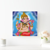 Carrée Horloge Ganesha dansant (Maison)