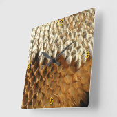Carrée Horloge - Graines de tournesol (Angle)