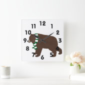 Carrée Horloge grizzli (Maison)