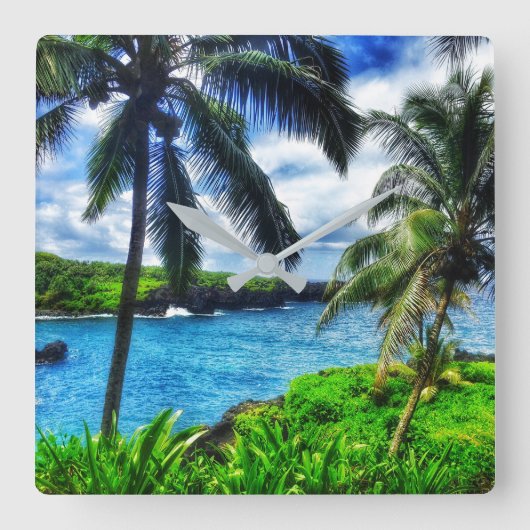 Carrée Horloge hawaïenne (Recto)