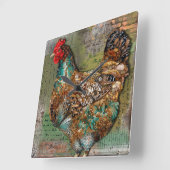 Carrée Horloge Heure Paris (Angle)