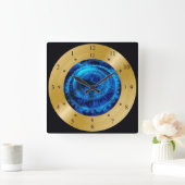 Carrée Horloge horaire ~ Continuum espace temps ~~~ (Maison)