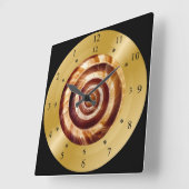 Carrée Horloge horaire ~ Spirale de l'escargot ~ Warp tem (Angle)