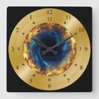 Horloge horaire ~ Trou noir de feu ~ * ~ ~ ~