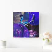 CARRÉE HORLOGE INDOCHINE ACRYLIQUE (Maison)