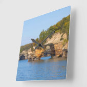 Carrée Horloge Lakeshore de Rocks (Angle)