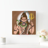 Carrée Horloge Lord Shiva (Maison)