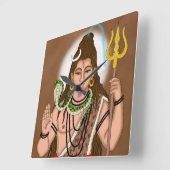 Carrée Horloge Lord Shiva (Angle)