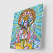 Carrée Horloge Lord Vishnu (Angle)