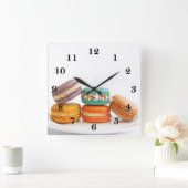 Carrée Horloge Macarons (Maison)