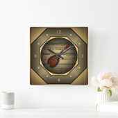 Carrée Horloge ~ Mandolin~ Partition Musique ~ Toscane ~ (Maison)