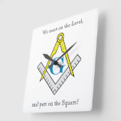 Carrée Horloge masonique (Angle)