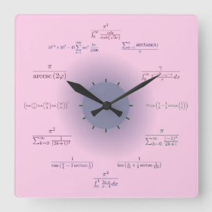 Carrée Horloge Mathématique