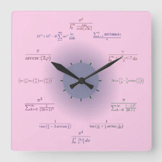 Carrée Horloge Mathématique