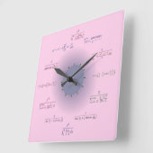 Carrée Horloge Mathématique (Angle)