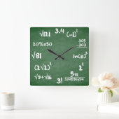 Carrée Horloge mathématique pour les amateurs de mathémat (Maison)