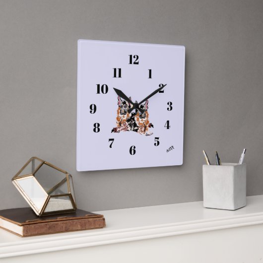 Carrée Horloge : Meilleur Ami . (Bureau)