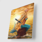 Carrée Horloge Mermaid (Angle)