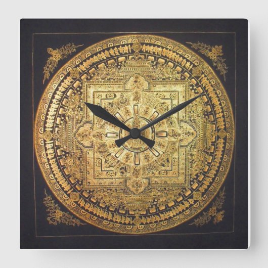 Carrée Horloge Mille-Armées Avalokiteshvara Mandala (Recto)