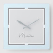 Carrée Horloge moderne de mon papillon (Recto)