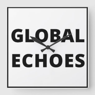 Carrée Horloge mondiale des échos