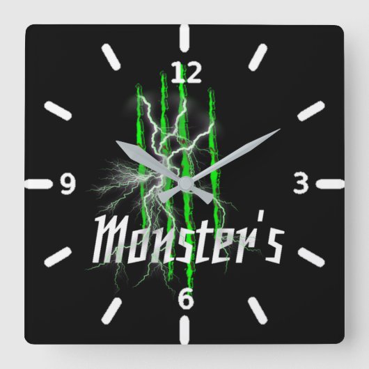 Carrée Horloge monstre (Recto)