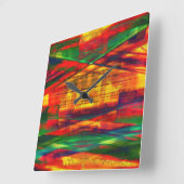 Carrée Horloge Mur Radical Art 27 (Angle)