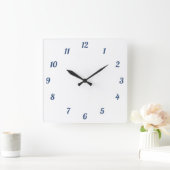 Carrée Horloge murale, Acrylique Carré de 27,3 cm (Maison)