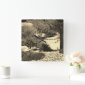 Carrée Horloge murale, Ressorts Palm, Ca (Maison)