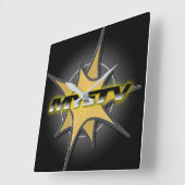 Carrée horloge MYETV (Angle)