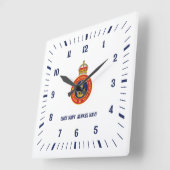 Carrée Horloge NAA (blanche) (Angle)