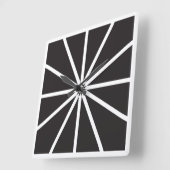 Carrée horloge noire (Angle)