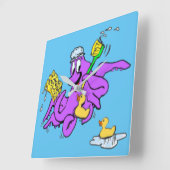 Carrée Horloge octopique de la salle de bain (Angle)