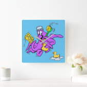 Carrée Horloge octopique de la salle de bain (Maison)