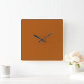 Carrée Horloge orange brûlée (Maison)
