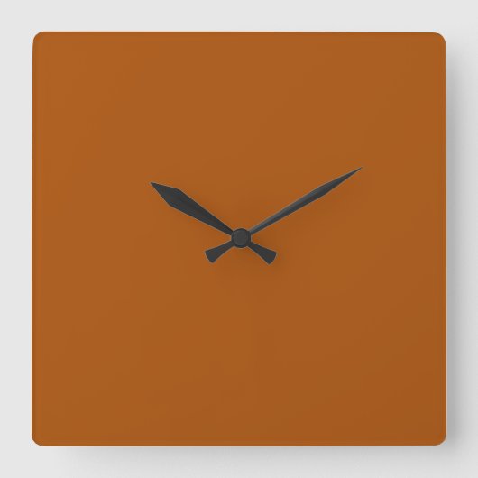 Carrée Horloge orange brûlée (Recto)