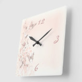 Carrée Horloge papillon (Angle)