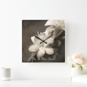 Carrée Horloge Personnalisée (Maison)