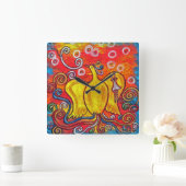 Carrée Horloge Phoenix Hors flamme, Lumière (Maison)