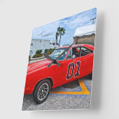 Carrée Horloge photo du Chargeur général de Dodge 1969 (Angle)