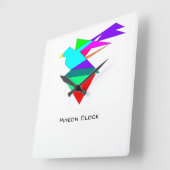 Carrée Horloge Piegon | Horloge (Angle)